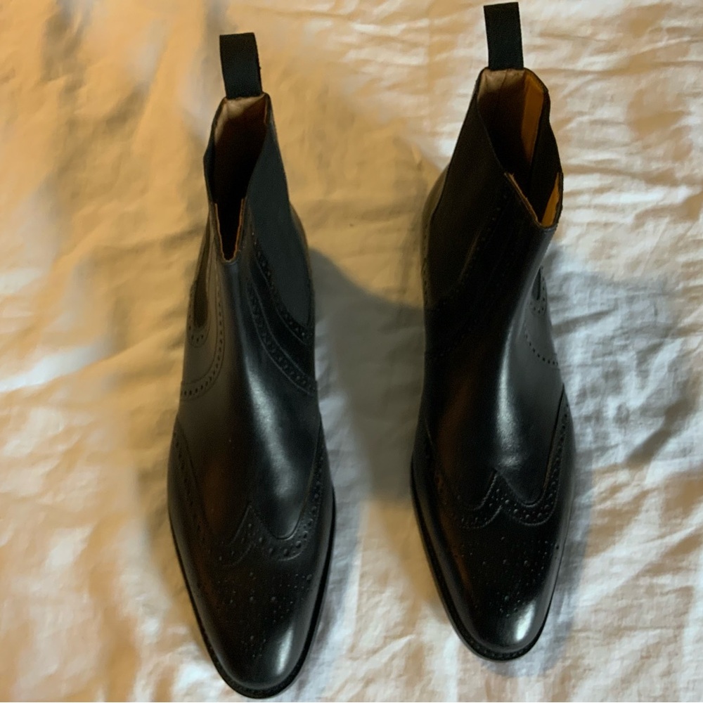 Men's Black Leather Boots